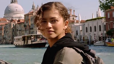 Zendaya Really Outdid Herself In Latest Spider-Man Dress, But The Microbangs Take It Over The Top