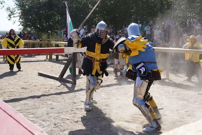With Swords, Axes & Shields, Fighters go head-to-head-Medieval Style