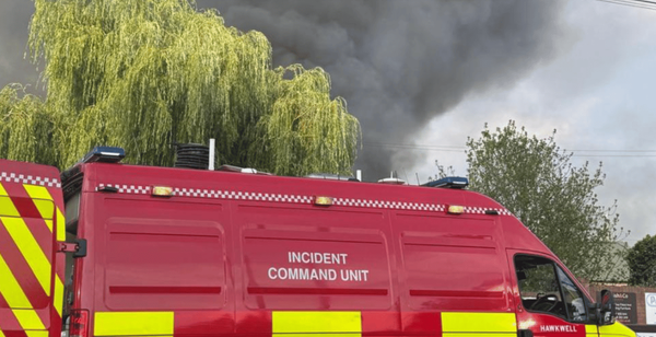 Huge fireball explosion shakes houses miles away as industrial site blaze erupts in Essex