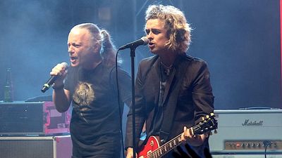 Watch Iron Maiden's Bruce Dickinson make a surprise appearance with Green Day frontman Billie Joe Armstrong's covers band to sing a David Bowie-penned classic rock anthem