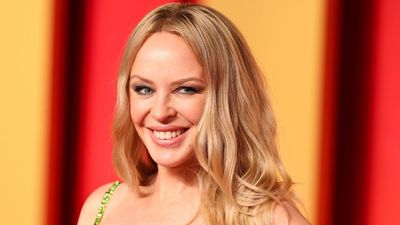 Kylie Minogue's supportive flip-flops add a pop of colour to jeans without compromising on comfort
