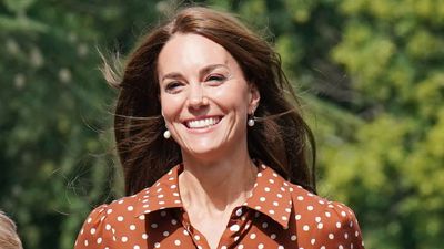 Kate Middleton's polka dot shirt dress is an elegant staple for cloudy summer days and Rixo have brought it back in ruby red