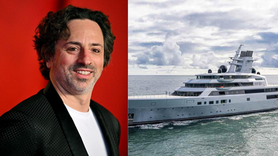 Most billionaires escape work on a superyacht. Google's Sergey Brin built a $450 million one with a giant office, a business deck and helicopter hangar