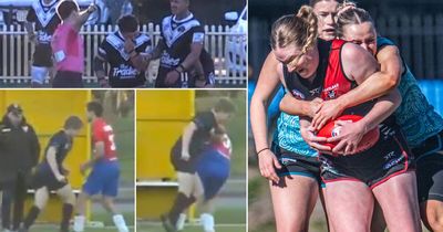 Canberra sport wrap: Send-offs, soccer shoulder charges and five-try heroics