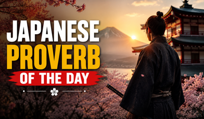 Japanese Proverb of the Day: "Among flowers, the cherry blossom; among people, the warrior." — Timeless life lessons on honor, courage, resilience, and why true greatness is measured by character rather than the length of life