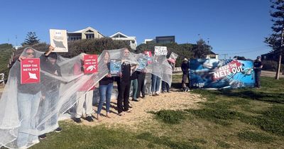 Drones not nets: Bar Beach protest against summer shark nets