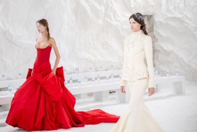 Celia Kritharioti's 'Frozen Eden' Makes Ice-Crystal Makeup Part of the Couture