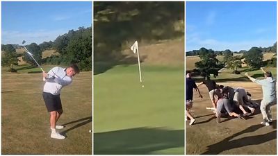 Watch: Video Goes Viral After Golfer Makes £50,000 Hole-In-One