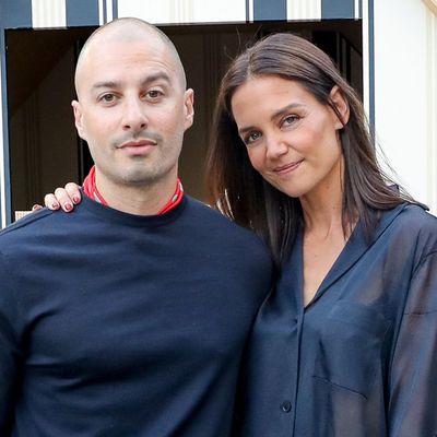 Katie Holmes's Hamptons Style Includes a Sheer Shirt and One of 2026's Biggest Footwear Trends