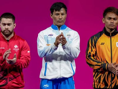 Rishikanta Singh wins silver in men's 60kg weightlifting at Commonwealth Games