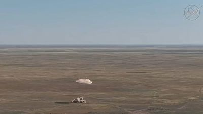US-Russian space crew returns to Earth after eight months on ISS