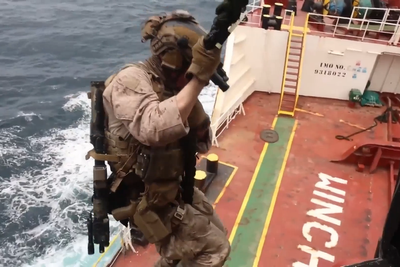 Watch: US military boards Arabian Sea tanker amid Iran blockade