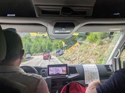 ‘I was on the verge of crying’ – heartache and salvation inside the broom wagon on Tour de France queen stage