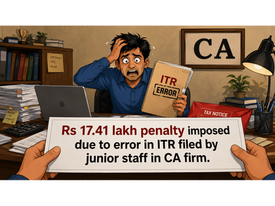 Rs 17.41 lakh penalty for ITR filing mistake: CA firm's owner's affidavit helps taxpayer get relief in ITAT Mumbai; know how