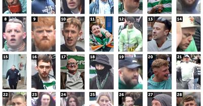 Police release further images as probe into Celtic title disorder continues