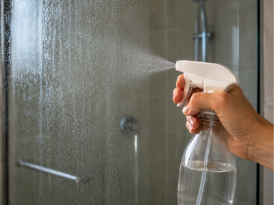 Why people spray vinegar on shower doors and the 15-minute trick that lifts cloudy hard-water deposits