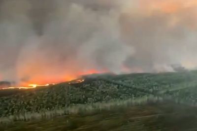 Shocking scale of wildfires near Bordeaux shown in aerial footage