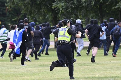 Glasgow protest ‘demonstration of far-right hatred’, says Swinney