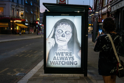 London Bus Stop Poster Brutally Mocks Kylie Jenner and Meta's AI Glasses: 'It's Giving Fascism'