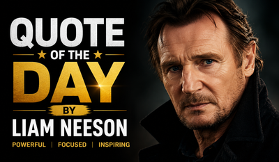 Quote of the day by Liam Neeson: "If you make yourself more than just a man, if you devote yourself to an..." — Inspiring life lessons on purpose, courage, resilience, discipline, self-growth, and why a meaningful mission can transform the person you become by the acclaimed Irish actor and Hollywood star