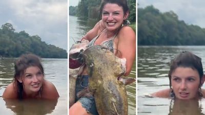 Alabama woman sticks her hands underwater. Then something bites her leg. Then two giant fish attach to each arm: ‘It took my shoe off’