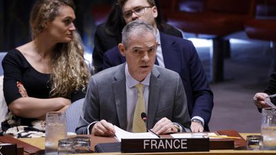 US walks out of UN Security Council meeting as France condemns rights vote