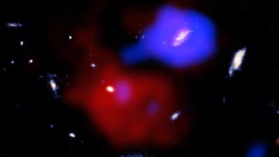 X-ray spacecraft finds supermassive black hole stirring up the 'red potato' galaxy: 'There may be a cook in this cosmic kitchen'