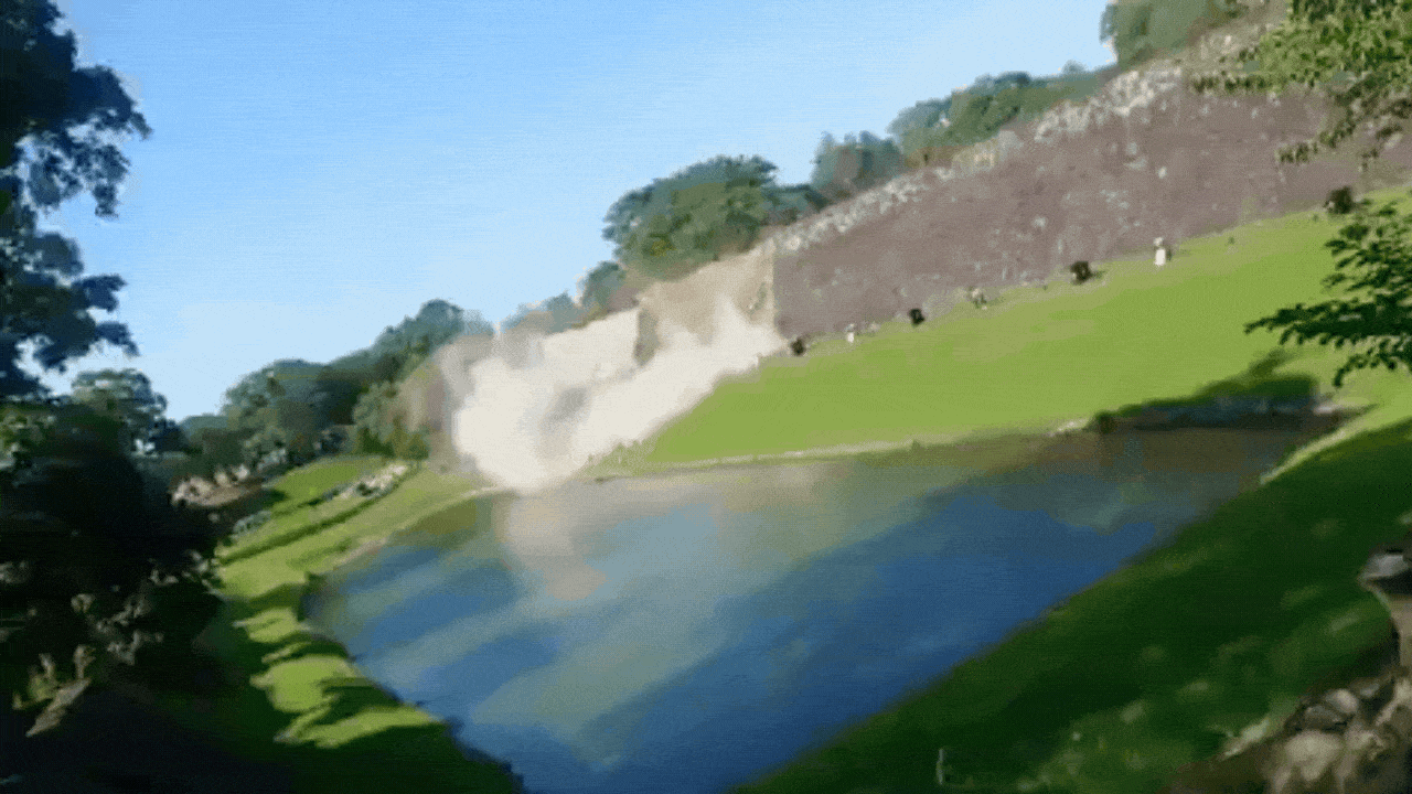 Watch: Parts of Japan's Kumamoto Castle walls collapse after 7.1-magnitude quake