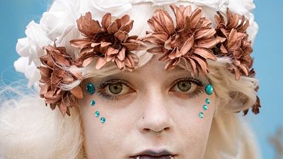 Medieval costumes and parades fill Sighisoara streets in Romania