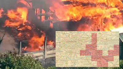 Mapped: The parts of London facing ‘exceptional’ wildfires threat this week as temperatures spike