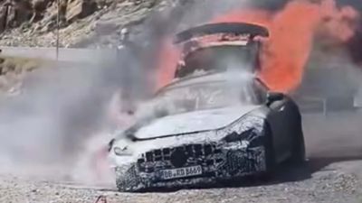 Watch: Mercedes-AMG GT Prototype Catches Fire During Testing