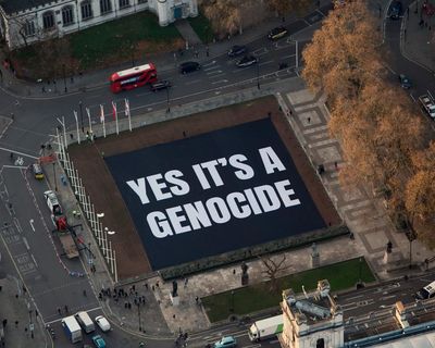 Led By Donkeys wins compensation over seizure of Gaza protest banner