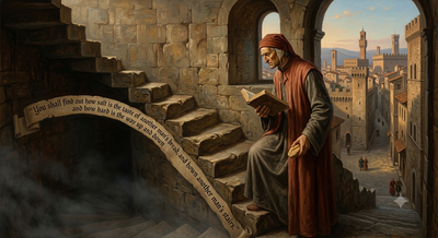 Quote of the day by Dante Alighieri: 'You shall find out how salt is the taste of another man's bread, and how hard is...' - motivational quote by The Divine Comedy poet teaches life lessons on empathy, compassion, humility, how hardships make us more understanding and why we shouldn't judge others