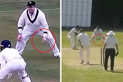 Video appears to show Saltburn Cricket Club fielders clicking fingers to simulate edge