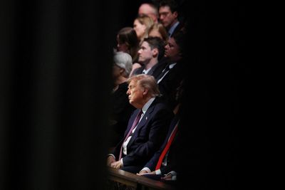 Trump appears to struggle to stay awake at Lindsey Graham’s funeral
