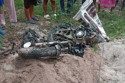 Missing Russian siblings’ motorcycle found buried