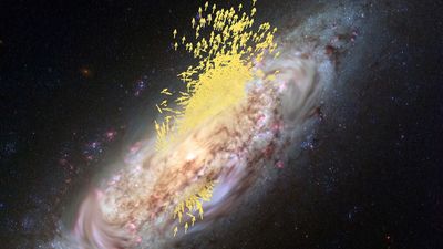 Our Milky Way galaxy appears to have flipped 90 degrees long ago. But why?
