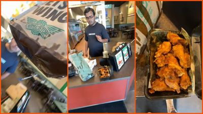 Black Man from Texas sees liquid is leaking everywhere from Wingstop bag. The wings are dry, so he confronts the worker: ‘Told me to shut my mouth’