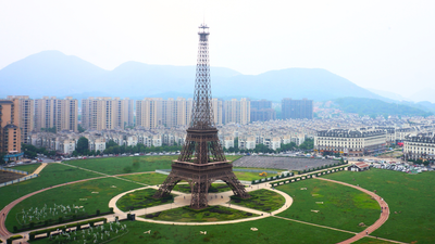 Inside China's fake Paris: The $1 billion replica with an Eiffel Tower and French streets that fooled the internet