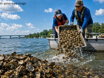 30 million oysters are being dumped into US's Chesapeake Bay in a race to save America's largest estuary