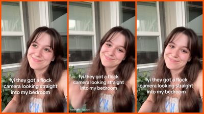 Woman allegedly finds a government surveillance camera pointed directly into her bedroom window: ‘do not point a green laser at it’