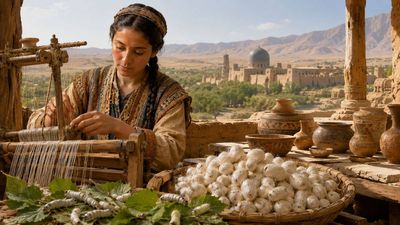 Scientists discover ancient silk production in Uzbekistan nearly 2,000 years before the Silk Road