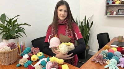 Australian teen, 13, learns crochet online, spends holidays making toys for hospitalised children