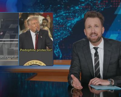 Jordan Klepper on Trump being heckled: ‘That’s President Pedophile Protector’