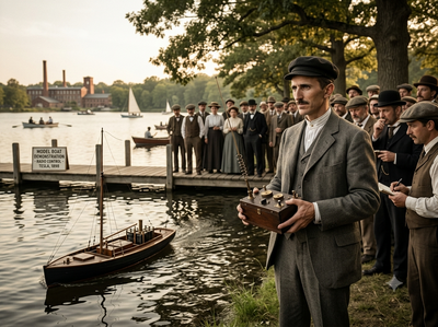 In 1898, an immigrant engineer invented wireless technology, created a battery-powered boat and operated it with a pocket-size remote while everyone thought it was magic: How Nikola Tesla demonstrated the world's first radio-controlled vessel 'Telautomaton'?