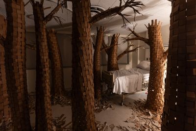 Former LA hospital hosts immersive art show, in photos