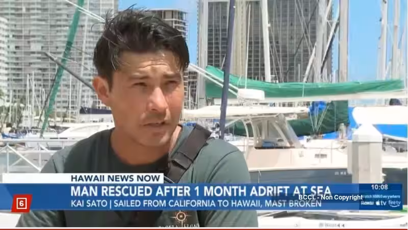 Kai Sato adrift at sea: California sailor survives 30 terrifying days in the Pacific after losing mast, running out of water and drifting 900 miles from Hawaii before dramatic rescue