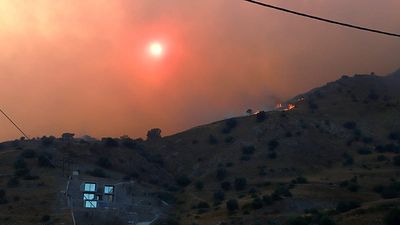Wildfires in Greece: Blaze out of control near Rethymno in Crete