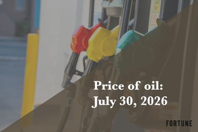 Current price of oil as of July 30, 2026