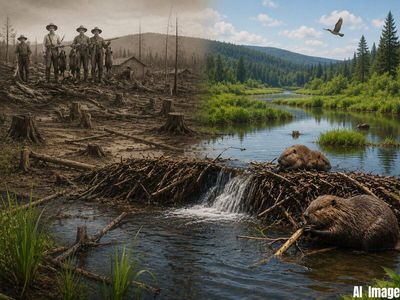 In 1910, Beavers nearly disappeared from the US. Today they are reshaping rivers again